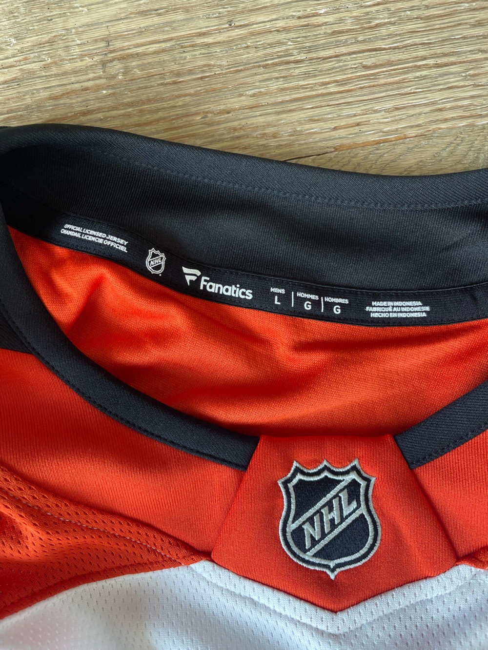 Fanatics Anaheim Ducks Adult Orange & White Hockey Jersey- NWT - Picture 3 of 3